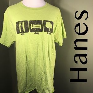M Hanes tagless short sleeved tee-shirt